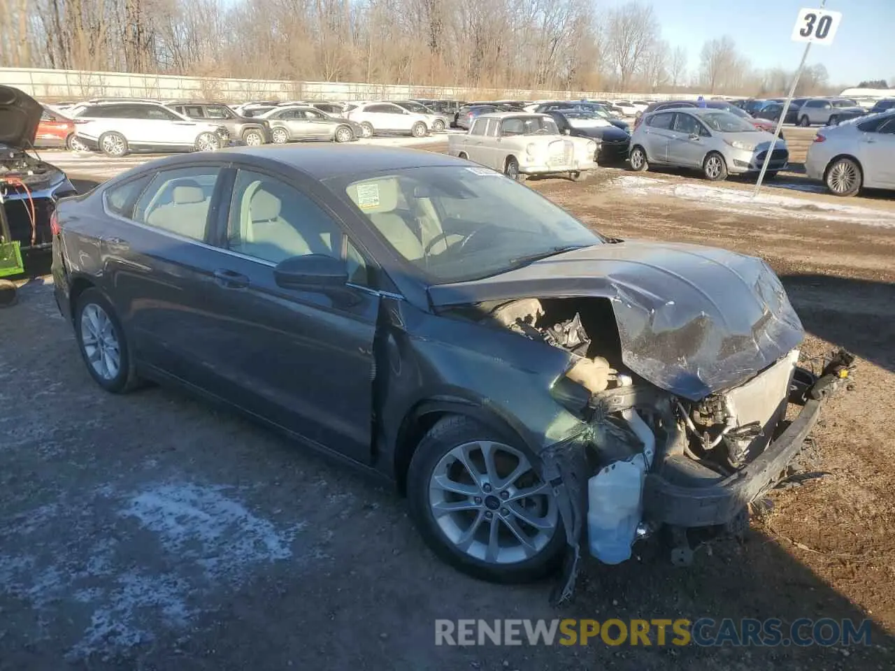 4 fotografías del automóvil dañado 3FA6P0HD9KR131188 FORD FUSION 2019