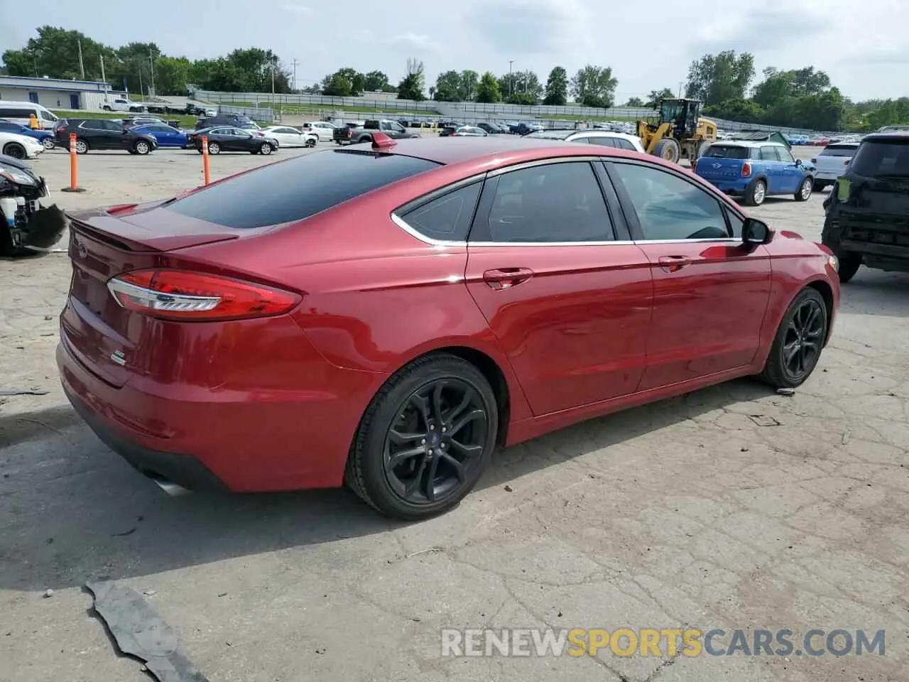 3 fotografías del automóvil dañado 3FA6P0HD9KR250813 FORD FUSION 2019
