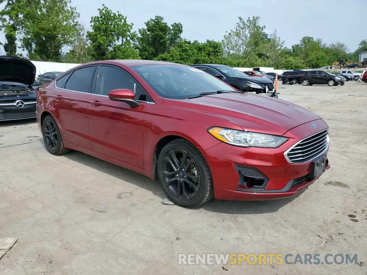 4 fotografías del automóvil dañado 3FA6P0HD9KR250813 FORD FUSION 2019