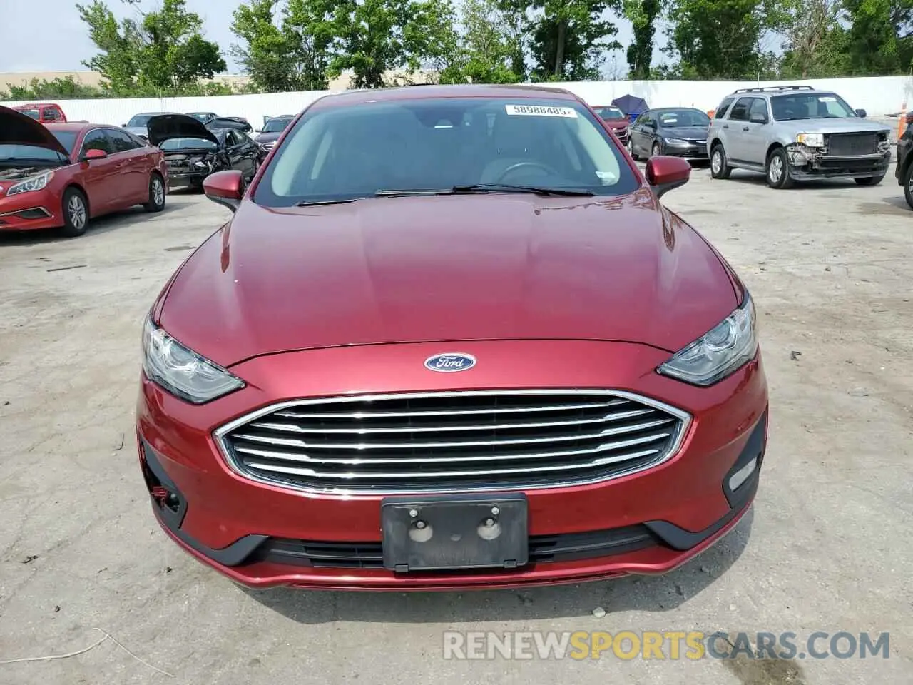 5 fotografías del automóvil dañado 3FA6P0HD9KR250813 FORD FUSION 2019