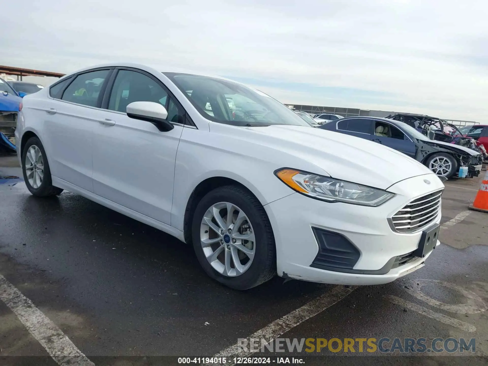 1 fotografías del automóvil dañado 3FA6P0HDXKR134925 FORD FUSION 2019