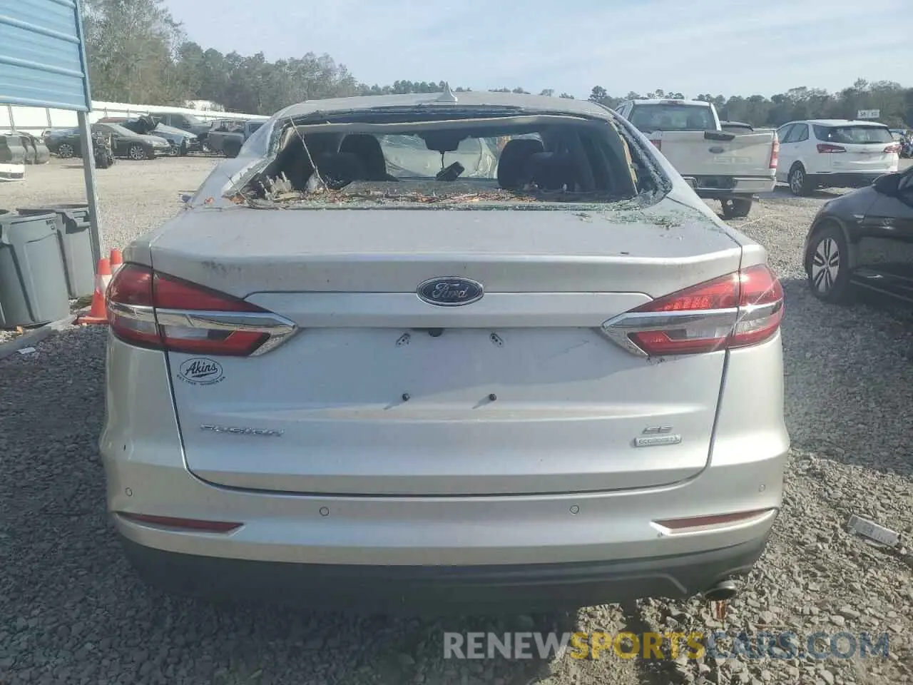 6 fotografías del automóvil dañado 3FA6P0HDXKR160103 FORD FUSION 2019