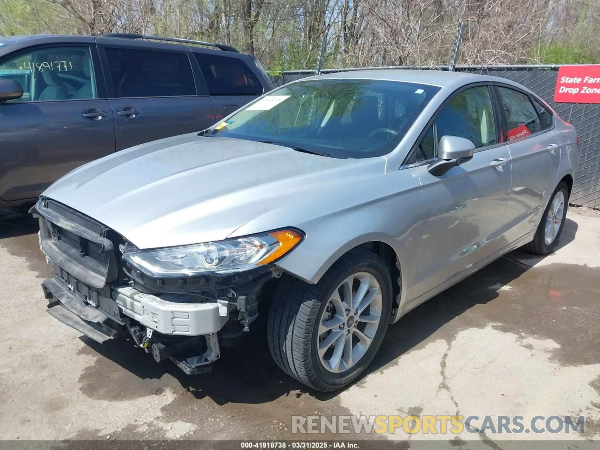 2 fotografías del automóvil dañado 3FA6P0HDXKR275252 FORD FUSION 2019