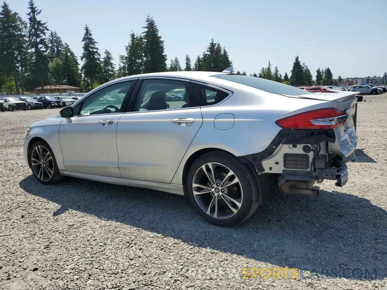 2 fotografías del automóvil dañado 3FA6P0K90KR271280 FORD FUSION 2019
