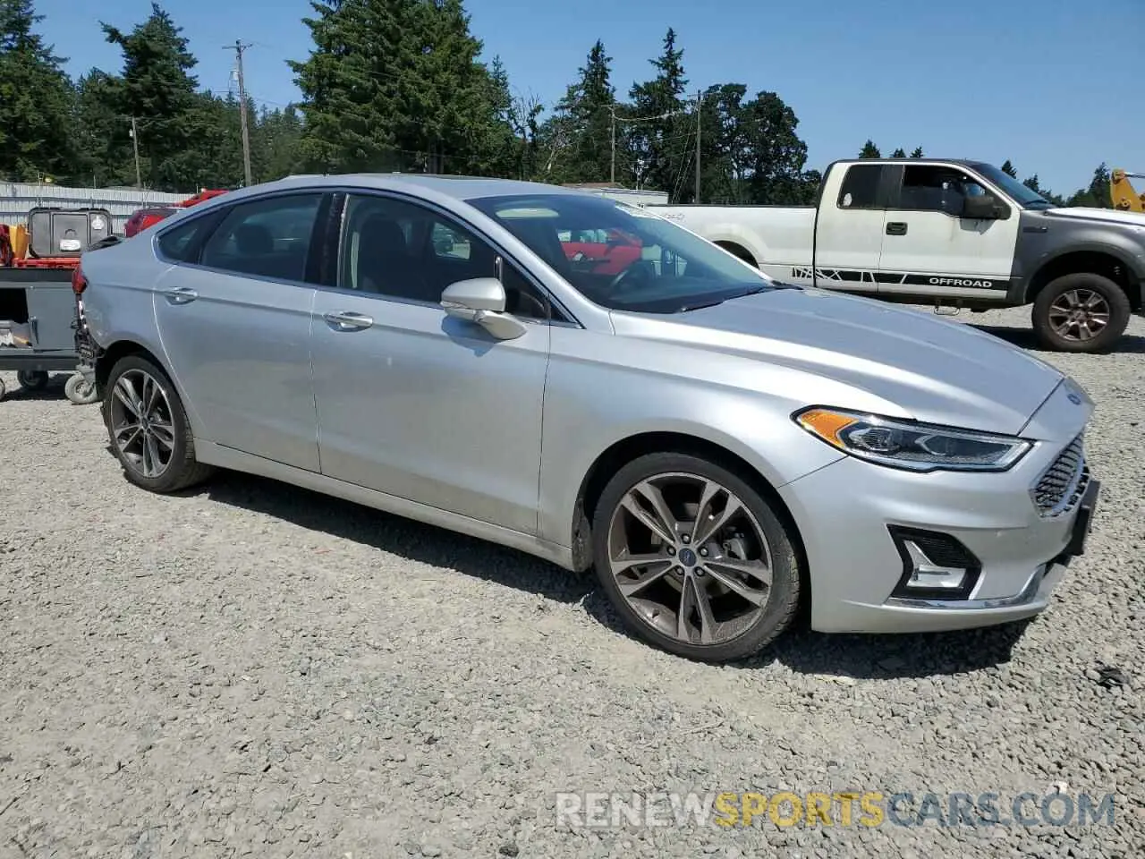 4 fotografías del automóvil dañado 3FA6P0K90KR271280 FORD FUSION 2019