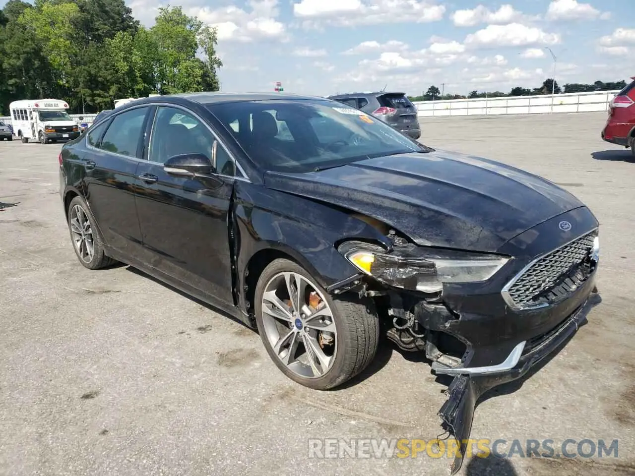 4 fotografías del automóvil dañado 3FA6P0K96KR270554 FORD FUSION 2019