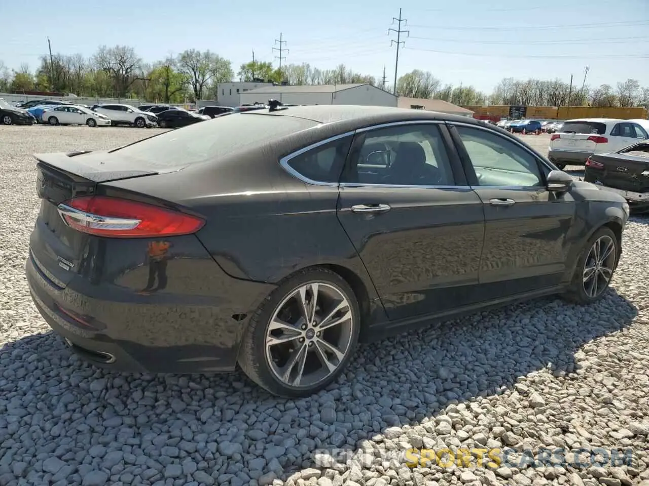 3 fotografías del automóvil dañado 3FA6P0K97KR121781 FORD FUSION 2019