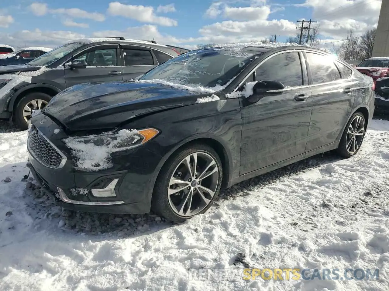 1 fotografías del automóvil dañado 3FA6P0K97KR245906 FORD FUSION 2019