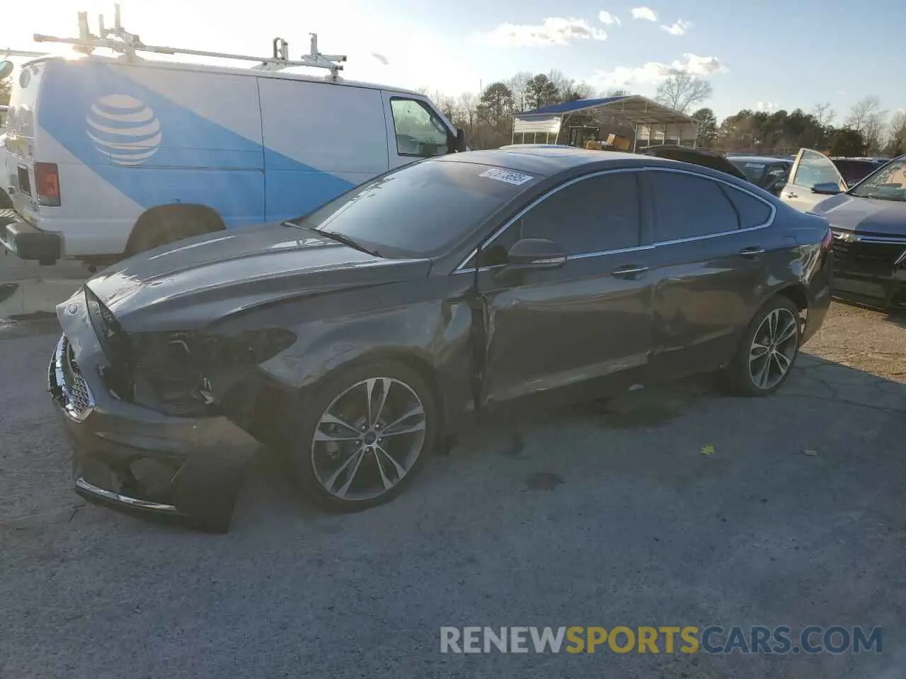 1 fotografías del automóvil dañado 3FA6P0K98KR271219 FORD FUSION 2019
