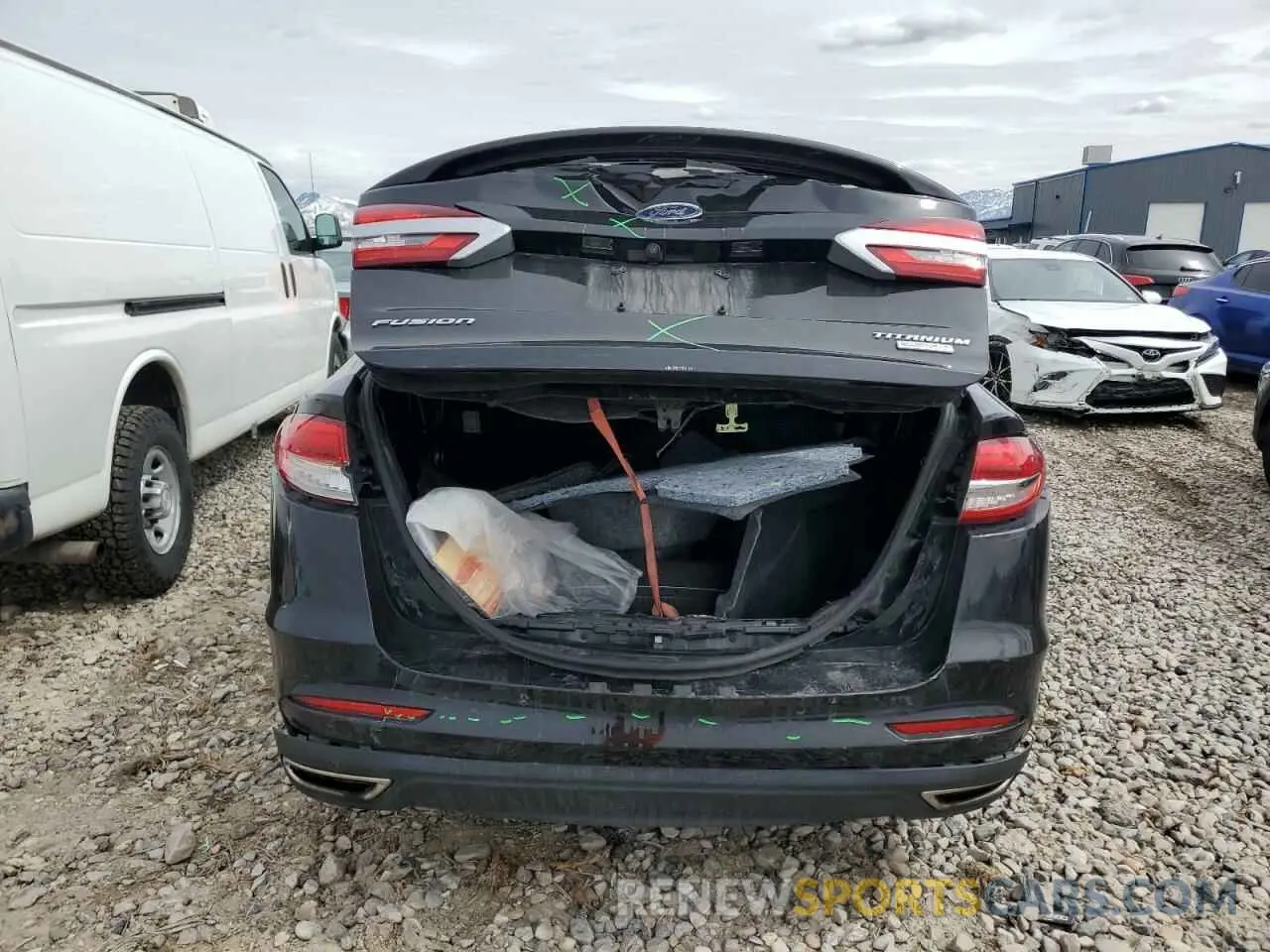 6 fotografías del automóvil dañado 3FA6P0K9XKR269374 FORD FUSION 2019