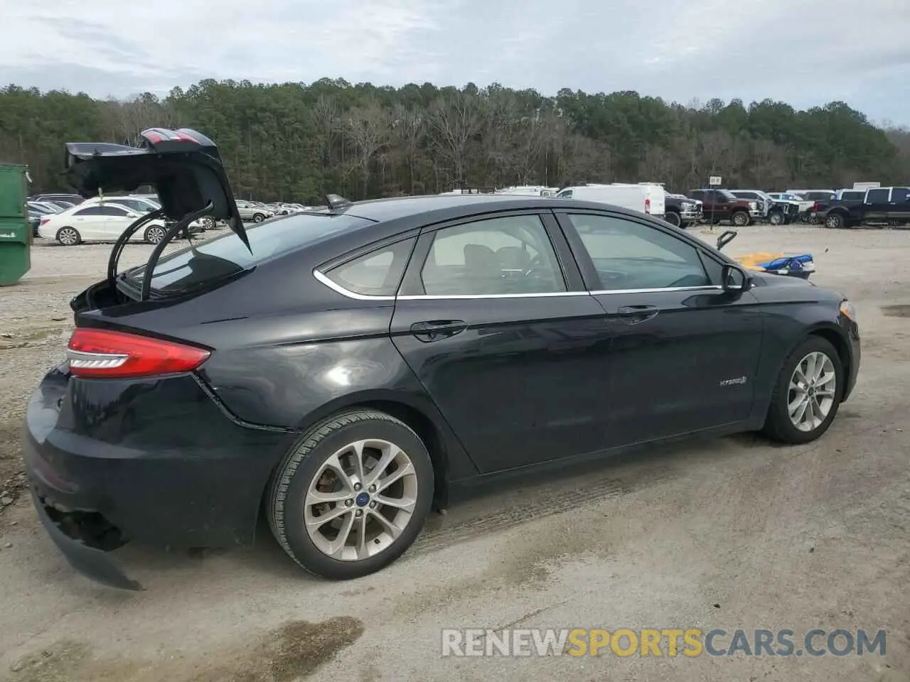 3 fotografías del automóvil dañado 3FA6P0LU1KR120659 FORD FUSION 2019