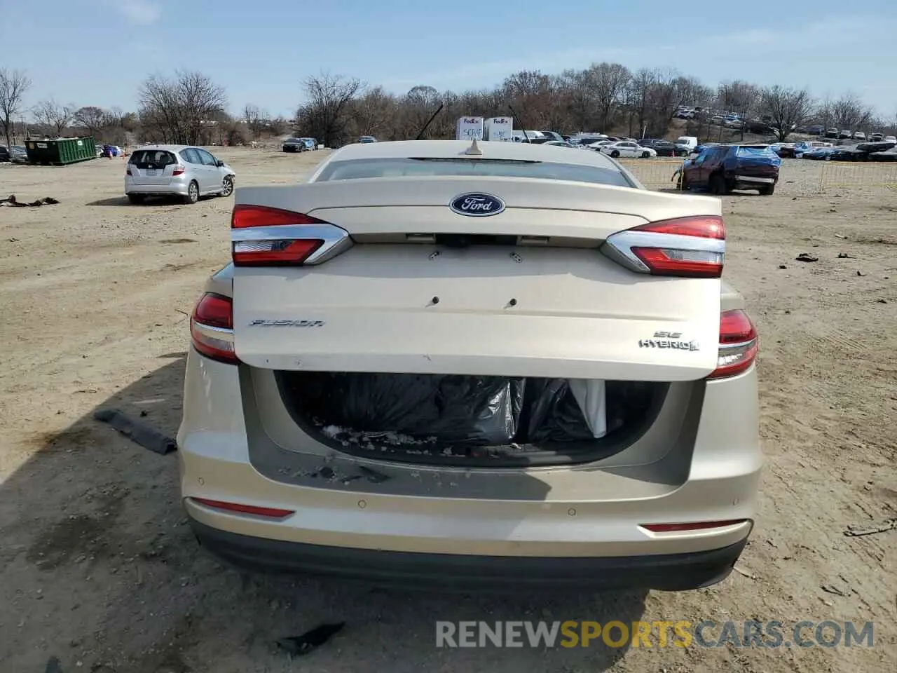 6 fotografías del automóvil dañado 3FA6P0LU4KR146365 FORD FUSION 2019