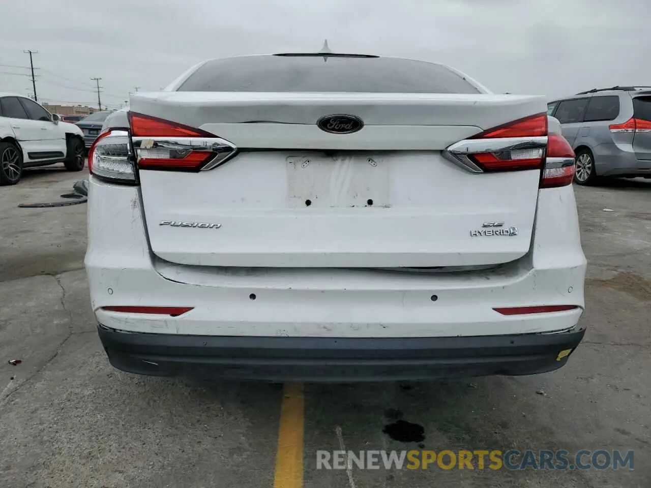 6 fotografías del automóvil dañado 3FA6P0LU5KR137836 FORD FUSION 2019