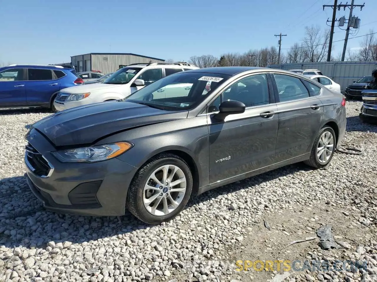 1 fotografías del automóvil dañado 3FA6P0LU5KR197955 FORD FUSION 2019