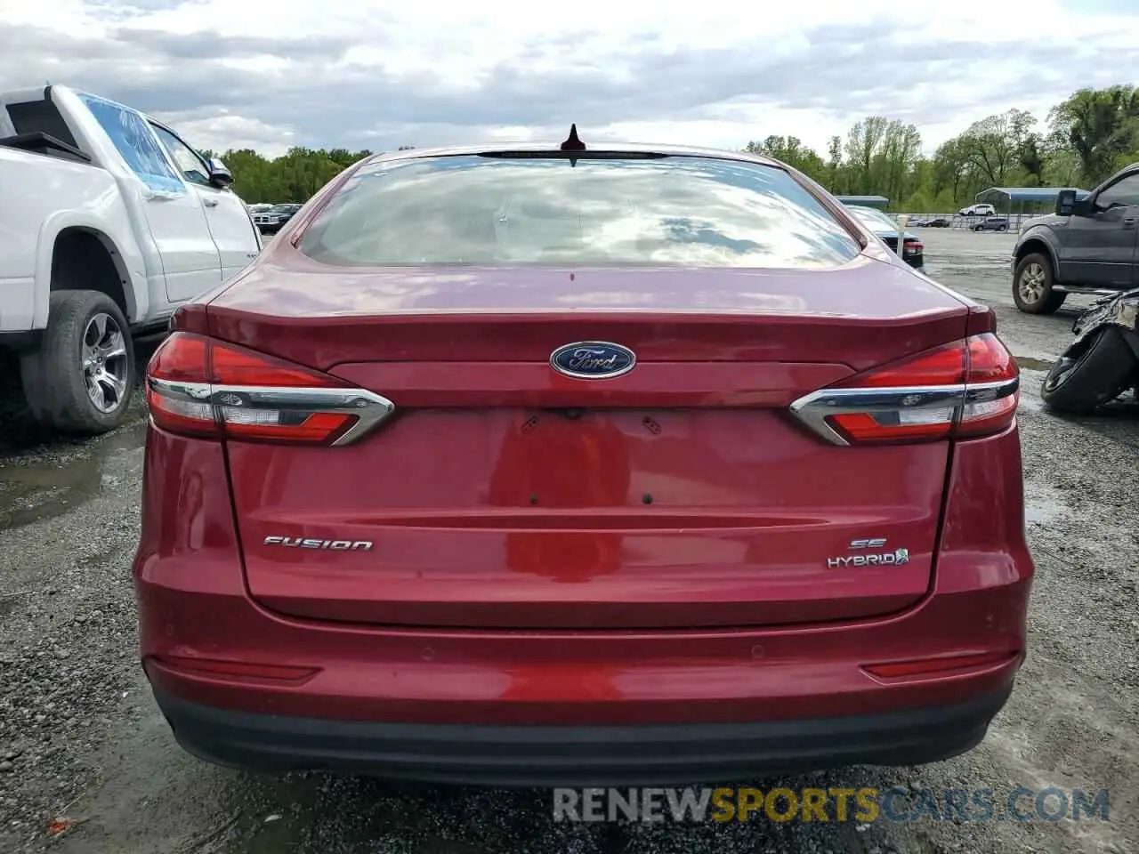 6 fotografías del automóvil dañado 3FA6P0LU5KR240917 FORD FUSION 2019