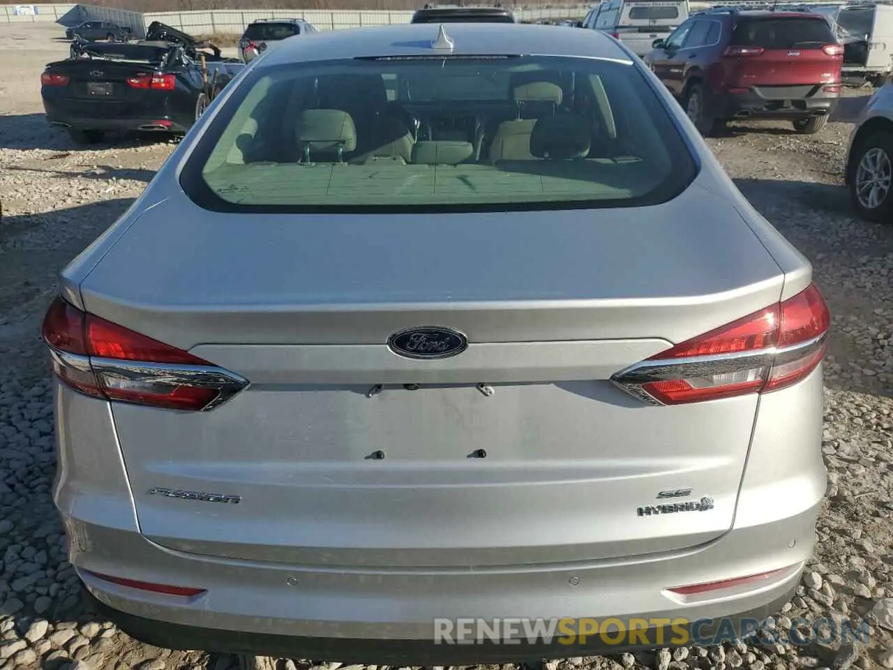 6 fotografías del automóvil dañado 3FA6P0LU5KR262156 FORD FUSION 2019