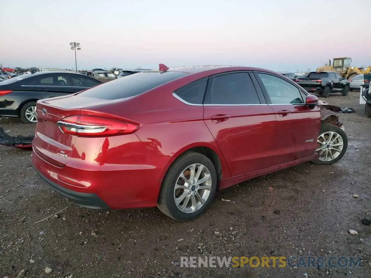 3 fotografías del automóvil dañado 3FA6P0LU6KR206193 FORD FUSION 2019