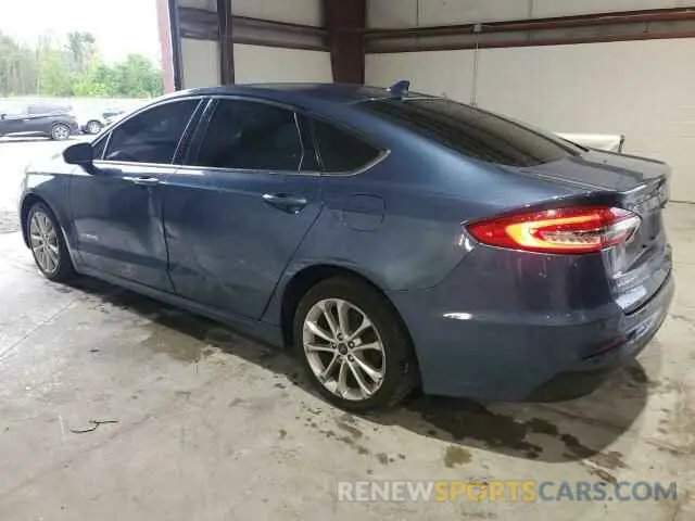 2 fotografías del automóvil dañado 3FA6P0LU6KR208428 FORD FUSION 2019