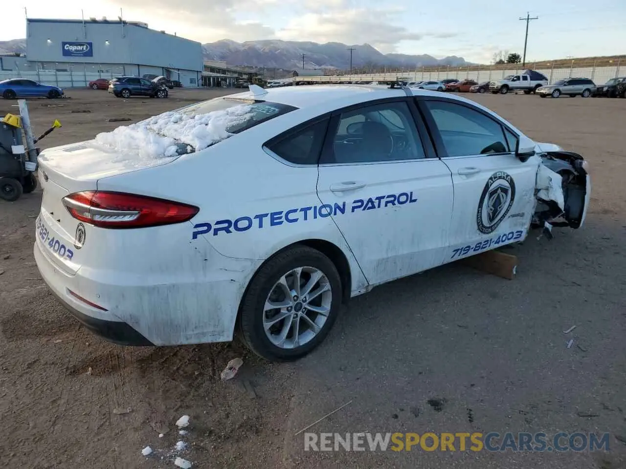 3 fotografías del automóvil dañado 3FA6P0LU6KR263171 FORD FUSION 2019