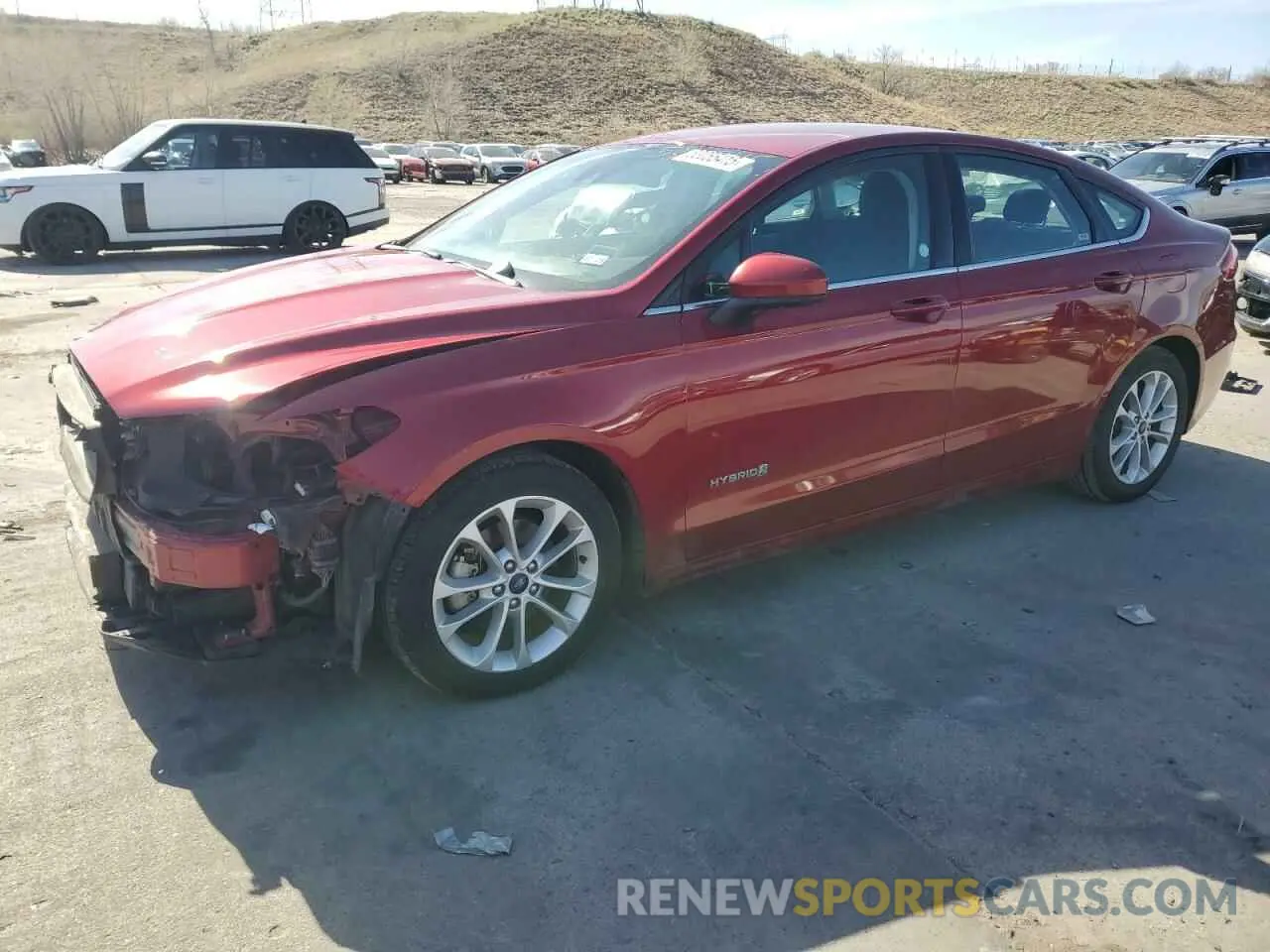 1 fotografías del automóvil dañado 3FA6P0LU6KR263901 FORD FUSION 2019