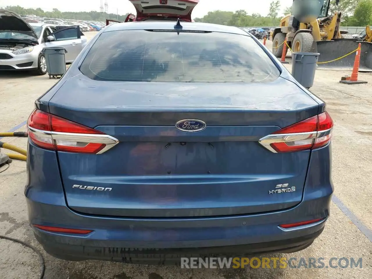 6 fotografías del automóvil dañado 3FA6P0LU9KR107657 FORD FUSION 2019