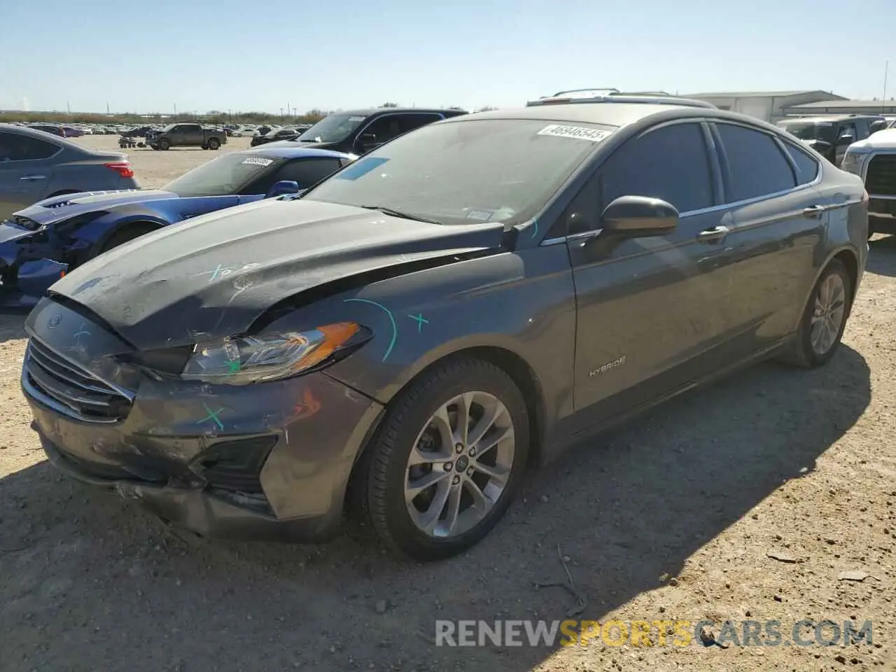 1 fotografías del automóvil dañado 3FA6P0LUXKR107053 FORD FUSION 2019