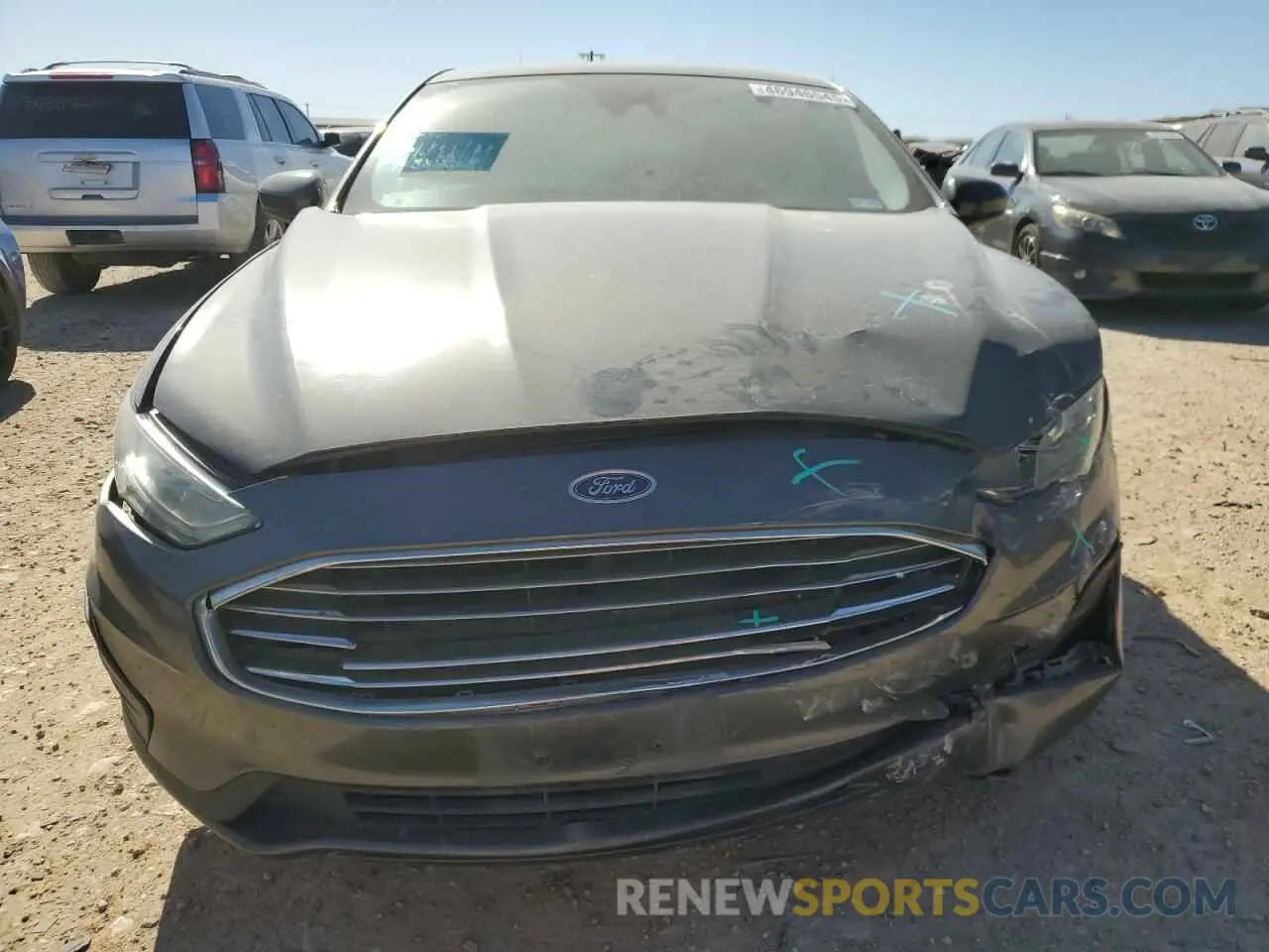5 fotografías del automóvil dañado 3FA6P0LUXKR107053 FORD FUSION 2019