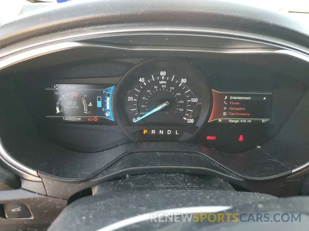 9 fotografías del automóvil dañado 3FA6P0LUXKR107053 FORD FUSION 2019