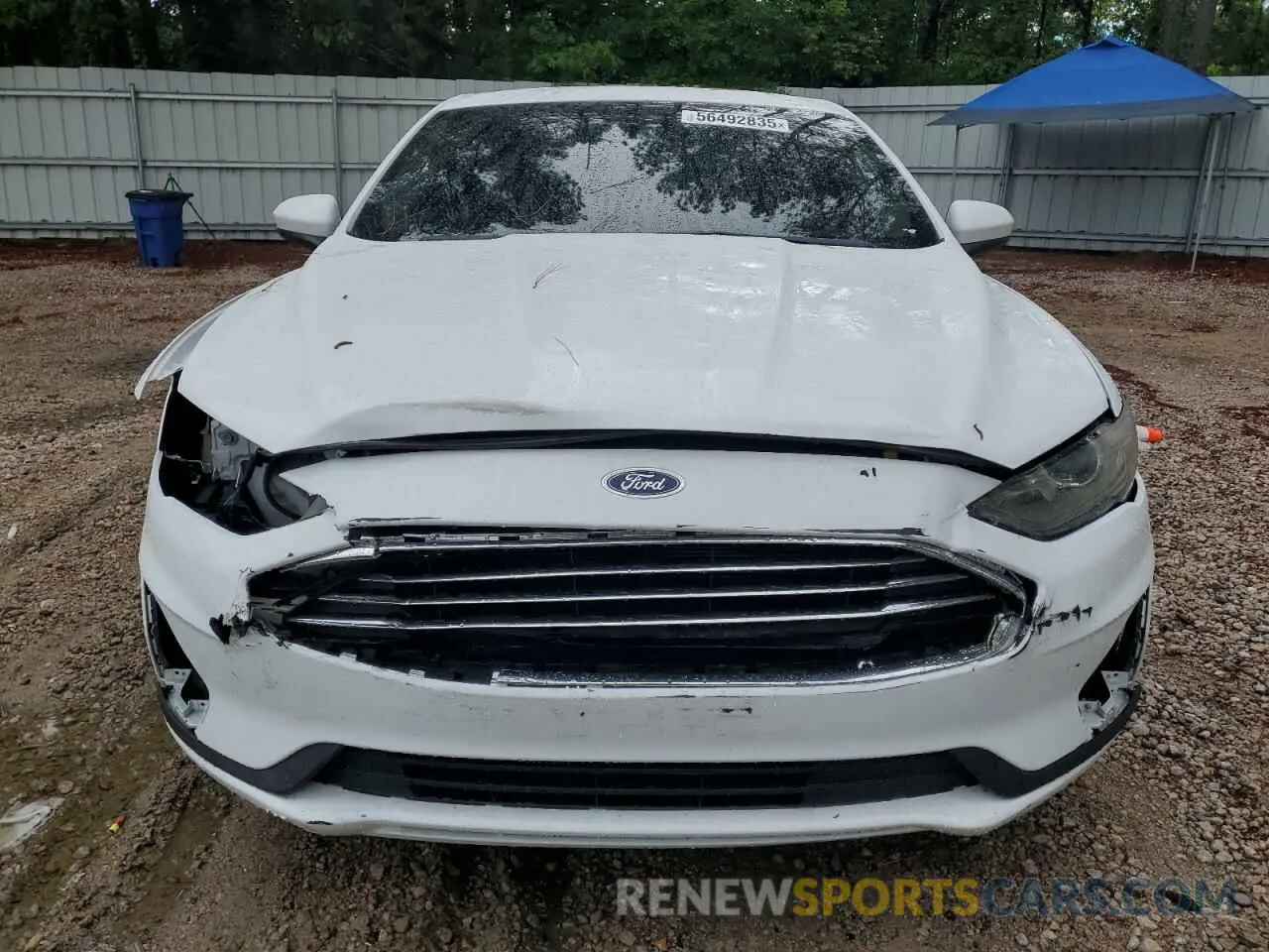 5 fotografías del automóvil dañado 3FA6P0LUXKR219173 FORD FUSION 2019