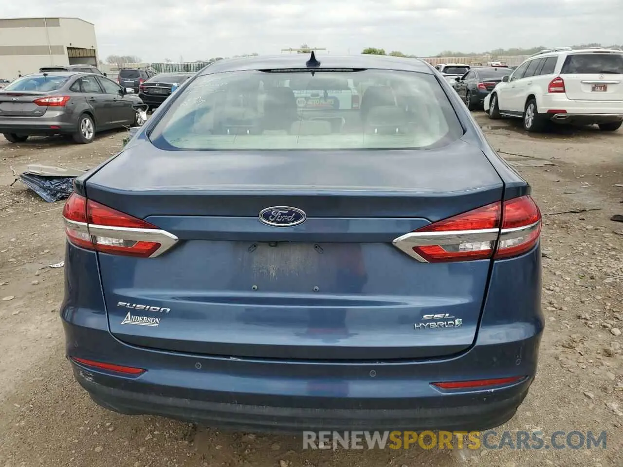 6 fotografías del automóvil dañado 3FA6P0MU2KR149697 FORD FUSION 2019