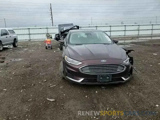 13 fotografías del automóvil dañado 3FA6P0MU3KR137395 FORD FUSION 2019
