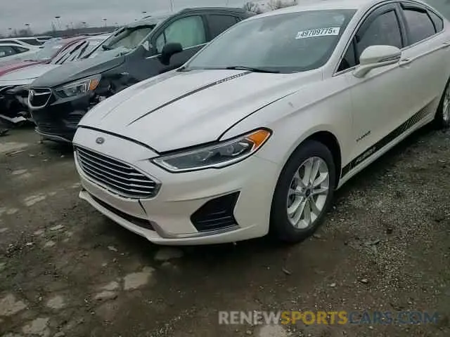 11 fotografías del automóvil dañado 3FA6P0MU6KR197445 FORD FUSION 2019