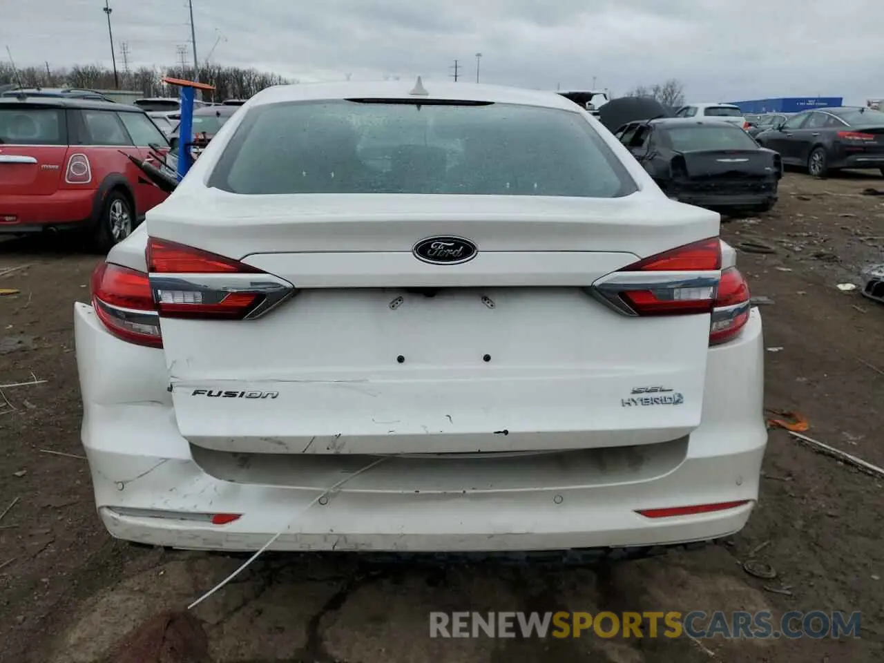 6 fotografías del automóvil dañado 3FA6P0MU6KR197445 FORD FUSION 2019