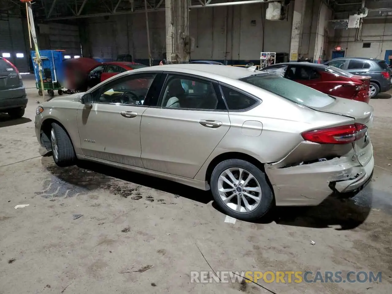 2 fotografías del automóvil dañado 3FA6P0MU8KR257967 FORD FUSION 2019