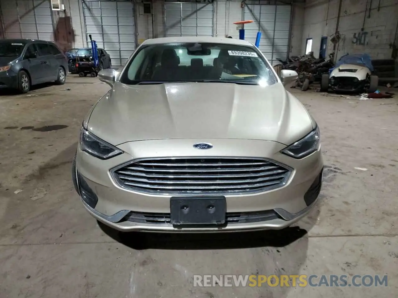 5 fotografías del automóvil dañado 3FA6P0MU8KR257967 FORD FUSION 2019