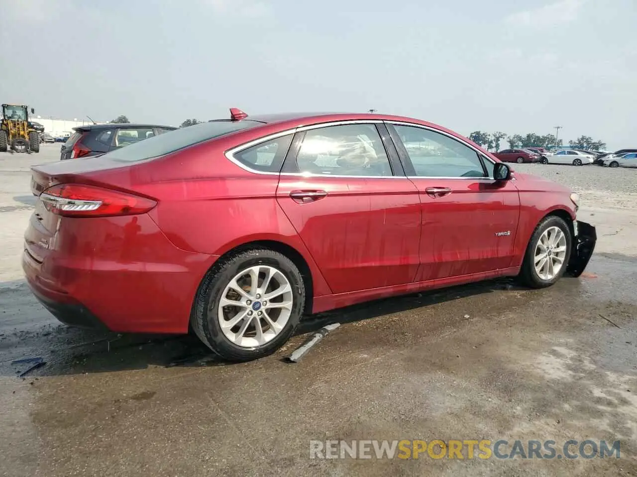 3 fotografías del automóvil dañado 3FA6P0MU9KR136851 FORD FUSION 2019