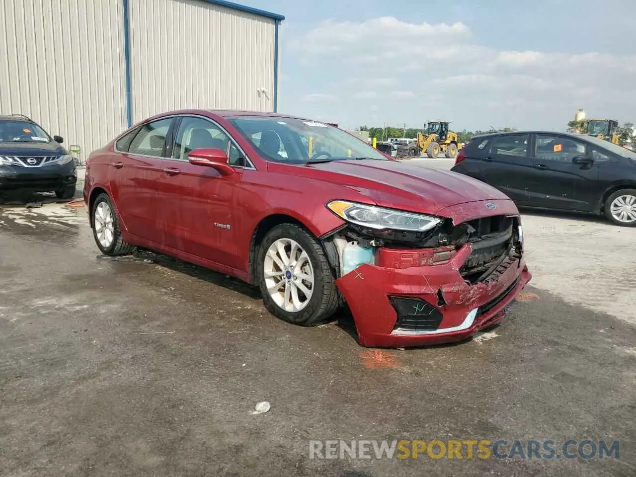 4 fotografías del automóvil dañado 3FA6P0MU9KR136851 FORD FUSION 2019