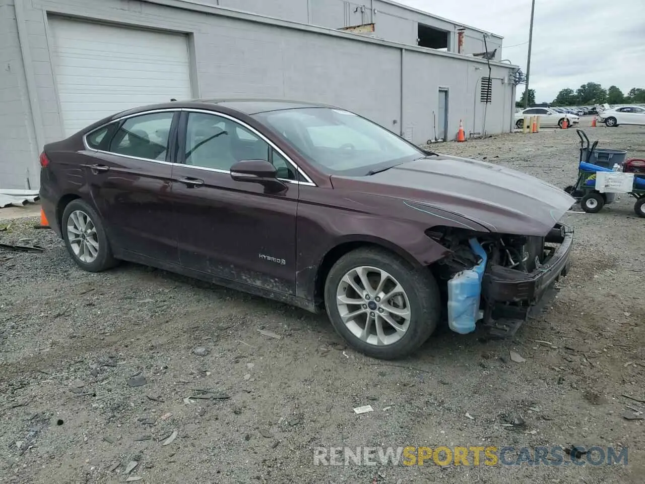 4 fotografías del automóvil dañado 3FA6P0MU9KR137126 FORD FUSION 2019