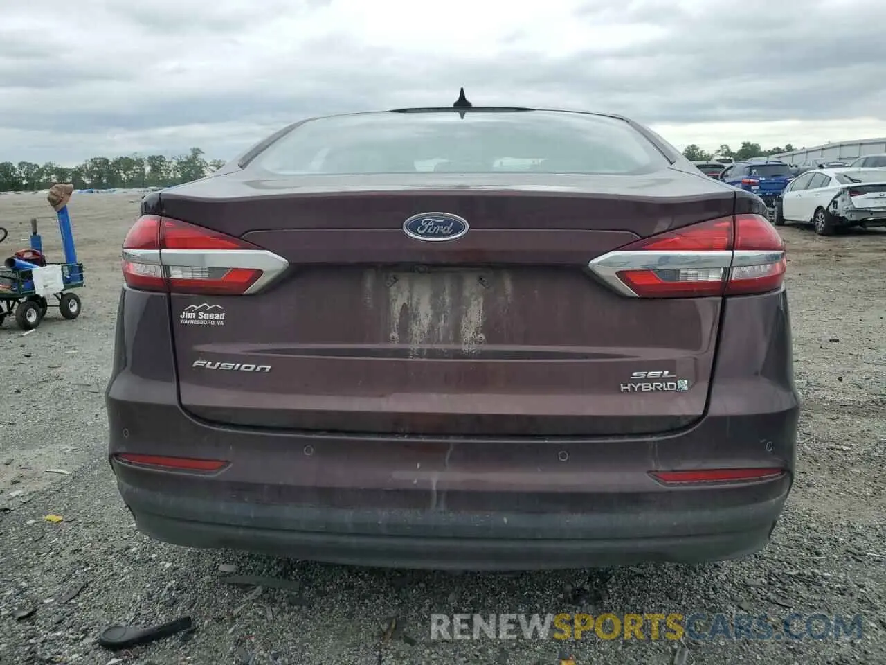 6 fotografías del automóvil dañado 3FA6P0MU9KR137126 FORD FUSION 2019