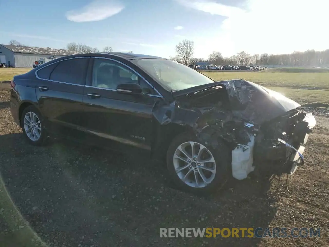 4 fotografías del automóvil dañado 3FA6P0MUXKR131383 FORD FUSION 2019