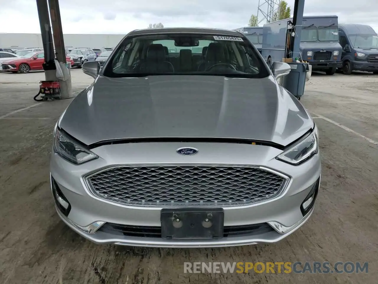 5 fotografías del automóvil dañado 3FA6P0RU0KR116433 FORD FUSION 2019