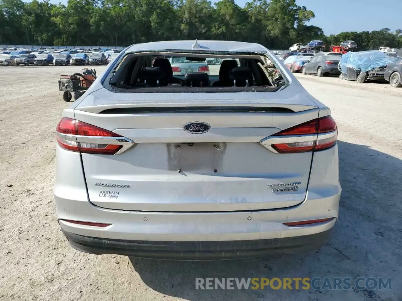 6 fotografías del automóvil dañado 3FA6P0RU1KR209297 FORD FUSION 2019