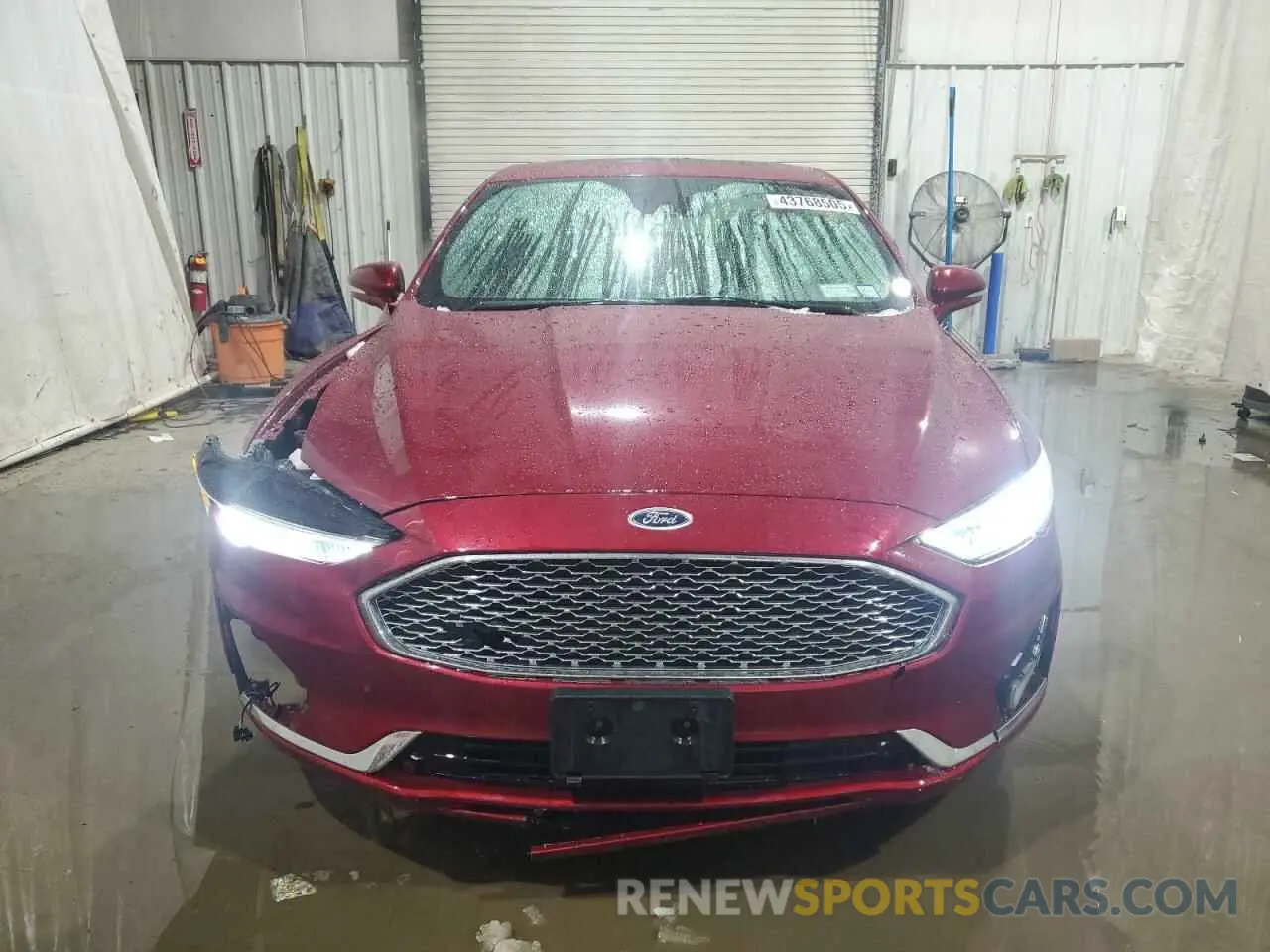5 fotografías del automóvil dañado 3FA6P0RU2KR204335 FORD FUSION 2019