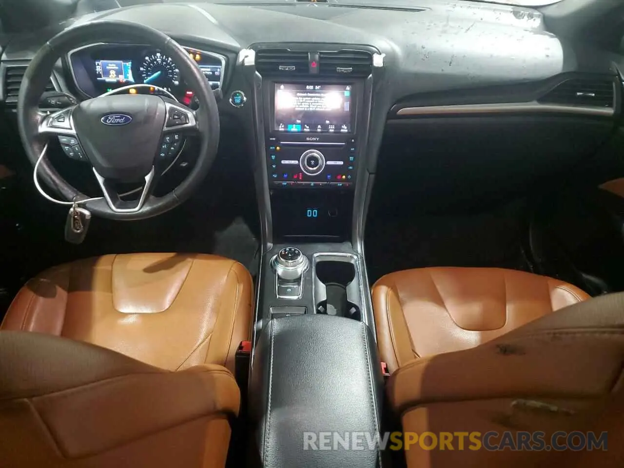 8 fotografías del automóvil dañado 3FA6P0RU2KR204335 FORD FUSION 2019