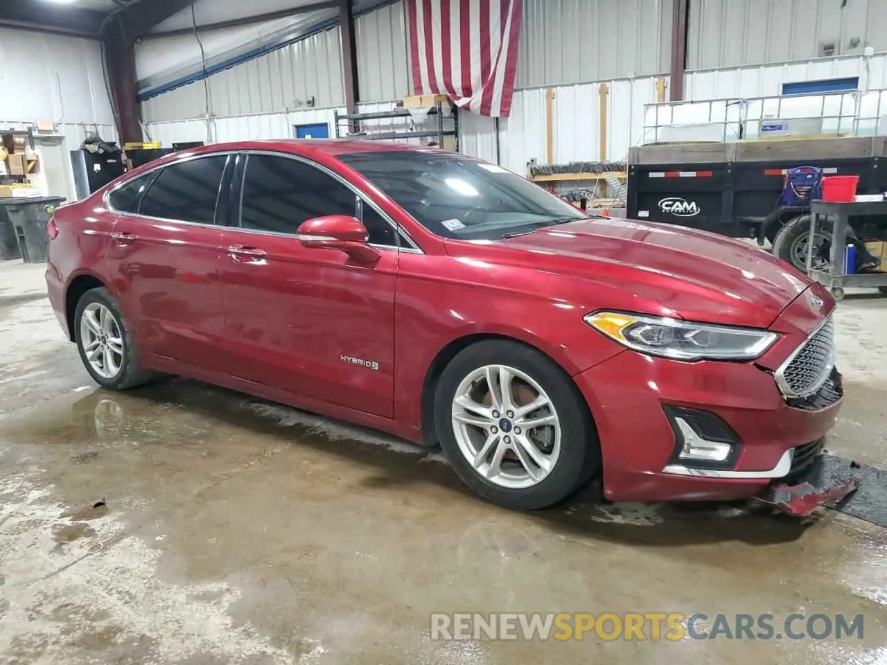 4 fotografías del automóvil dañado 3FA6P0RU2KR257553 FORD FUSION 2019