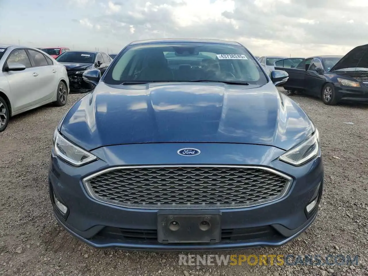 5 fotografías del automóvil dañado 3FA6P0RU3KR260316 FORD FUSION 2019