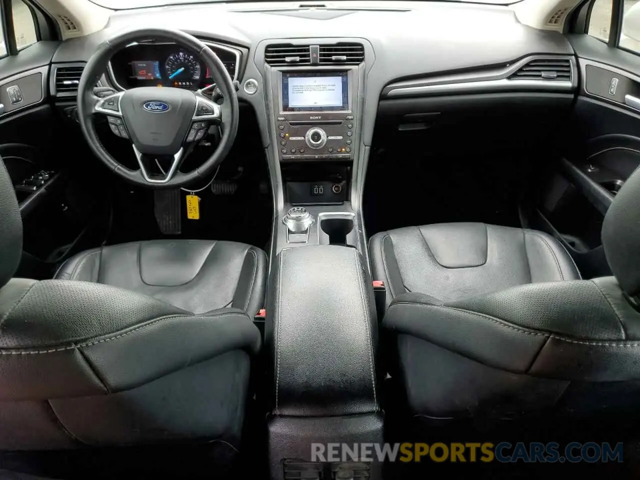 8 fotografías del automóvil dañado 3FA6P0RU4KR135843 FORD FUSION 2019