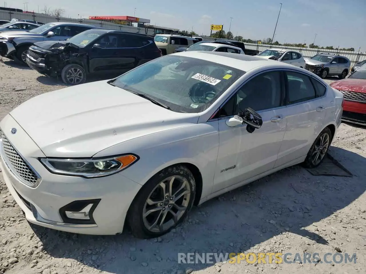 1 fotografías del automóvil dañado 3FA6P0RU5KR277649 FORD FUSION 2019
