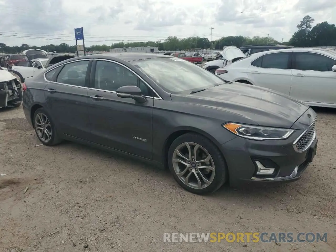 4 fotografías del automóvil dañado 3FA6P0RU6KR106828 FORD FUSION 2019