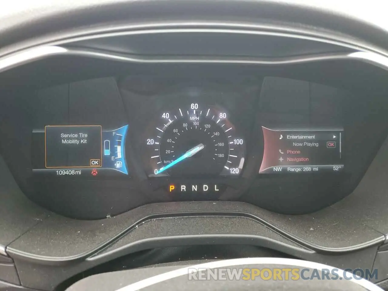 9 fotografías del automóvil dañado 3FA6P0RU6KR182386 FORD FUSION 2019
